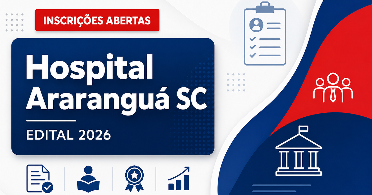 Hospital Regional de Araranguá - SC abre vagas para Auxiliar de Cozinha e Cozinheiro - Hospital Regional de Araranguá