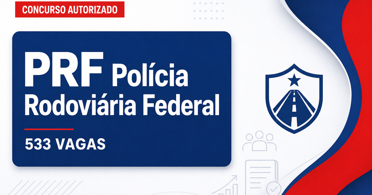 PRF solicita autorização para 533 vagas nas áreas Policial e Administrativa - PRF solicita autorizaçãora 533 vagas nas áreas Policial e Administrativa