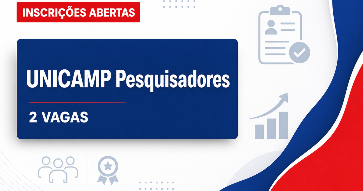 UNICAMP - Universidade Estadual de Campinas: UNICAMP - SP abre concursos para pesquisadores com salários de até R$ 13.95 - Universidade Estadual de Campinas