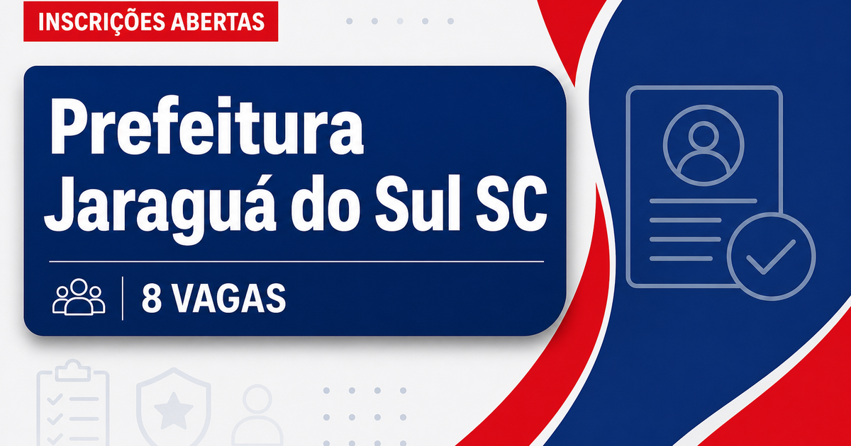 Prefeitura de Jaraguá do Sul: Prefeitura de Jaraguá do Sul - SC abre seleção com salários de até R$ 23.224,51 - Prefeitura de Jaraguá do Sul