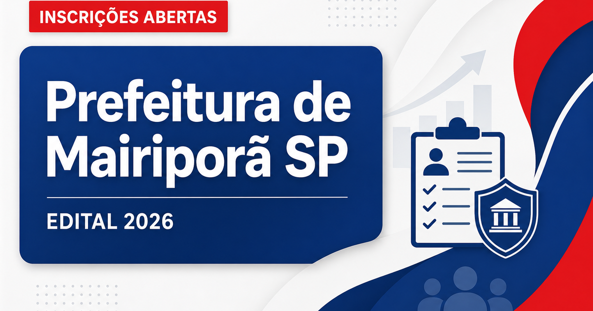 Processo seletivo de Mairiporã (SP): inscrições abertas para nível superior - Prefeitura de Mairiporã