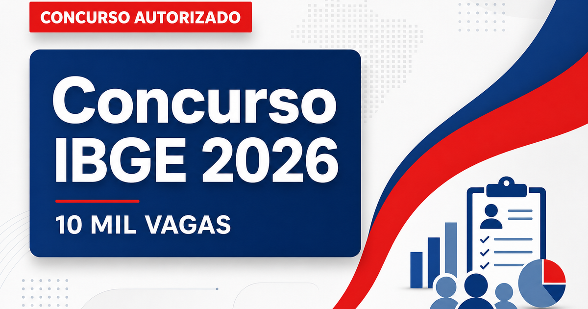 Concurso IBGE: live traz detalhes sobre editais com 10 mil vagas - IBGE: live traz detalhes sobre editais com 10 mil vagas