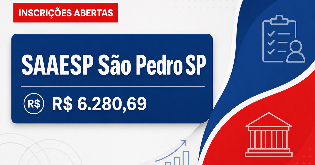 SAAESP de São Pedro - SP abre concurso público com salários de até R$ 6.280,69 - Serviço de Água, Esgoto e Saneamento de São Pedro