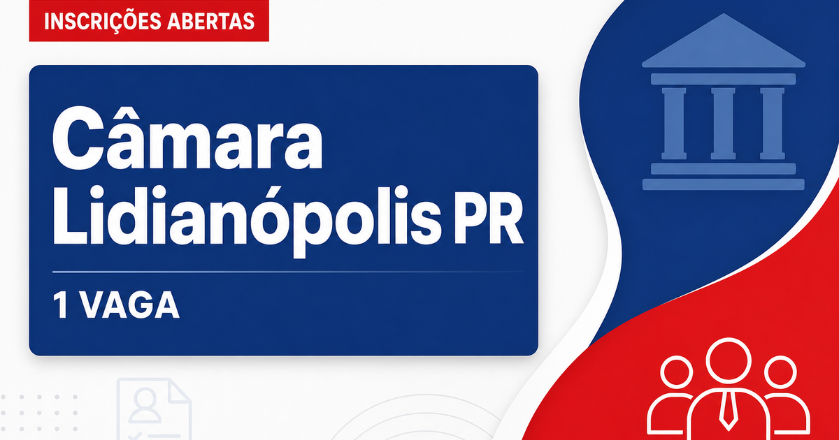 Câmara de Lidianópolis: Câmara de Lidianópolis - PR abre concurso público para o cargo de contador - Câmara de Lidianópolis
