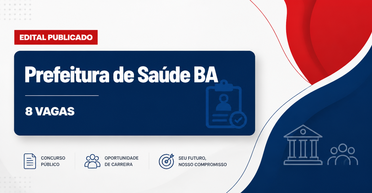 Prefeitura de Saúde: Prefeitura de Saúde - BA retifica concurso público para cargos de nível médio - Prefeitura de Saúde