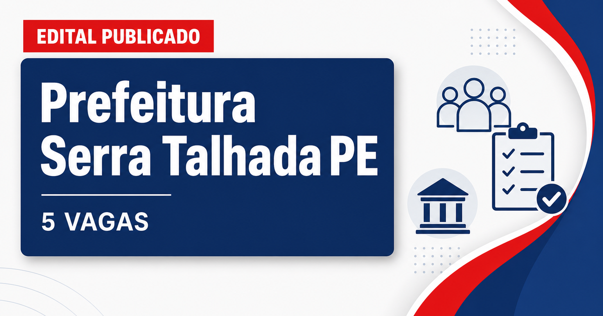 Processo seletivo Prefeitura de Serra Talhada PE: 5 vagas para agente postal - Prefeitura de Serra Talhada