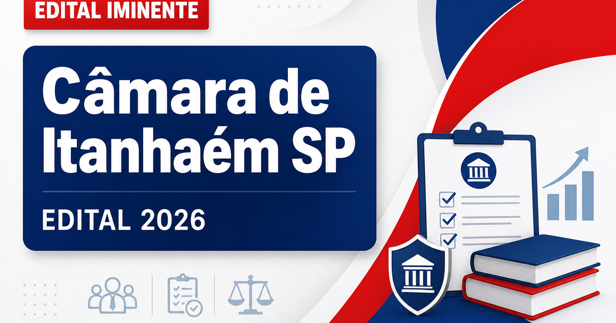 Concurso Câmara de Itanhaém SP: assinado contrato com banca e edital já pode sair - Câmara de Itanhaém