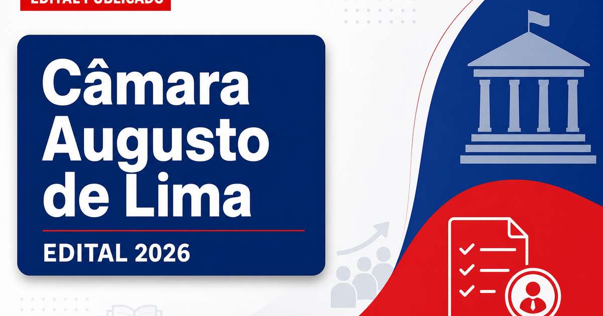 Câmara de Augusto de Lima - MG abre concurso para Motorista e Auxiliar Administrativo e Legislativo - Câmara de Augusto de Lima