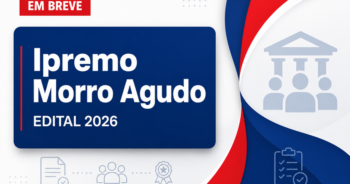 Concurso Ipremo Morro Agudo SP: nova seleção em breve para níveis fundamental e médio - Ipremo