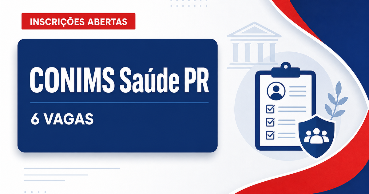 CONIMS - Consórcio Intermunicipal de Saúde: CONIMS - PR abre processo seletivo com salários de até R$ 12.221,61 - Consórcio Intermunicipal de Saúde