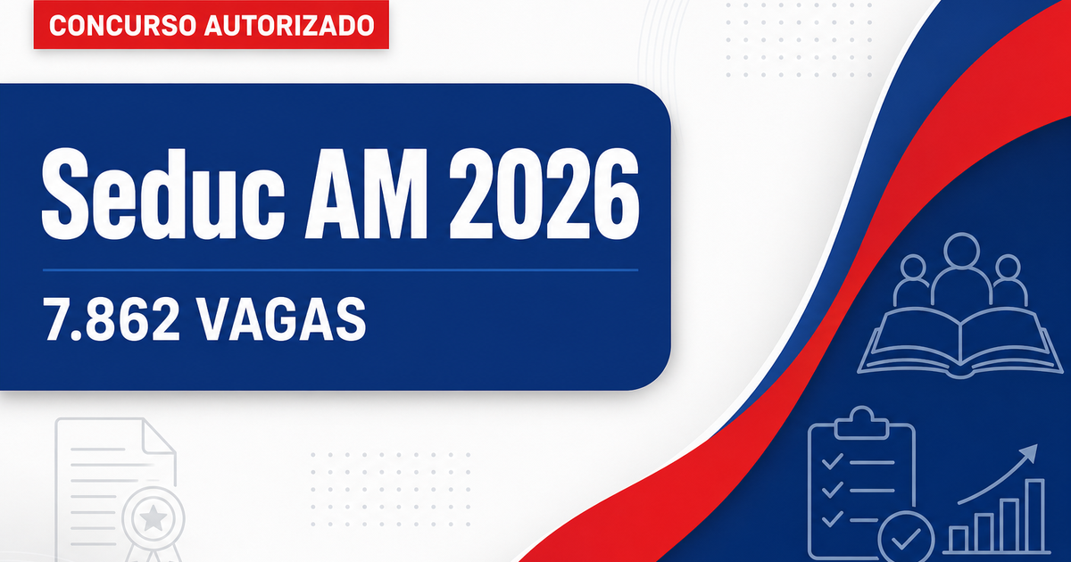 Governador anuncia um novo concurso Seduc AM com 7.862 vagas - Secretaria de Estado da Educação