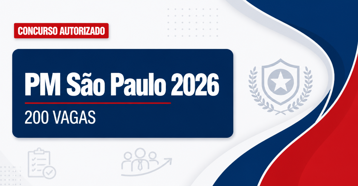 Concurso PM SP tem banca contrada para 200 vagas de oficial - Polícia Militar de São Paulo