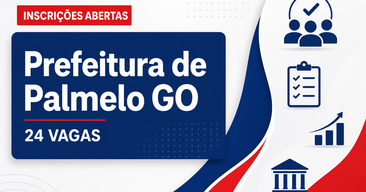 Prefeitura de Palmelo GO abre processo seletivo com 24 vagas na Educação - Prefeitura de Palmelo