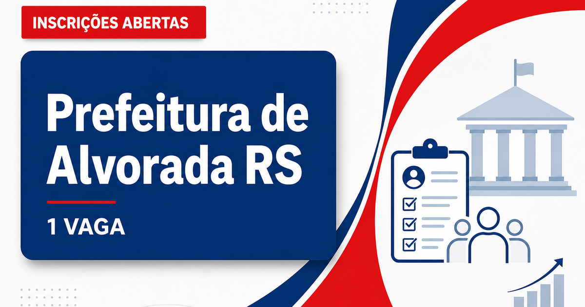 Prefeitura de Alvorada RS abre processo seletivo com 1 vaga para técnico de informática - Prefeitura de Alvorada