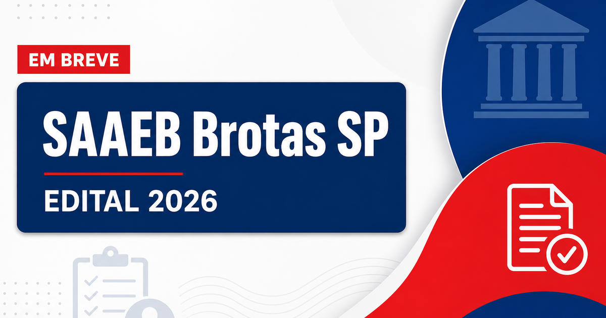 Concurso SAAEB Brotas SP: novo edital em breve para níveis fundamental, médio e superior - SAAEB