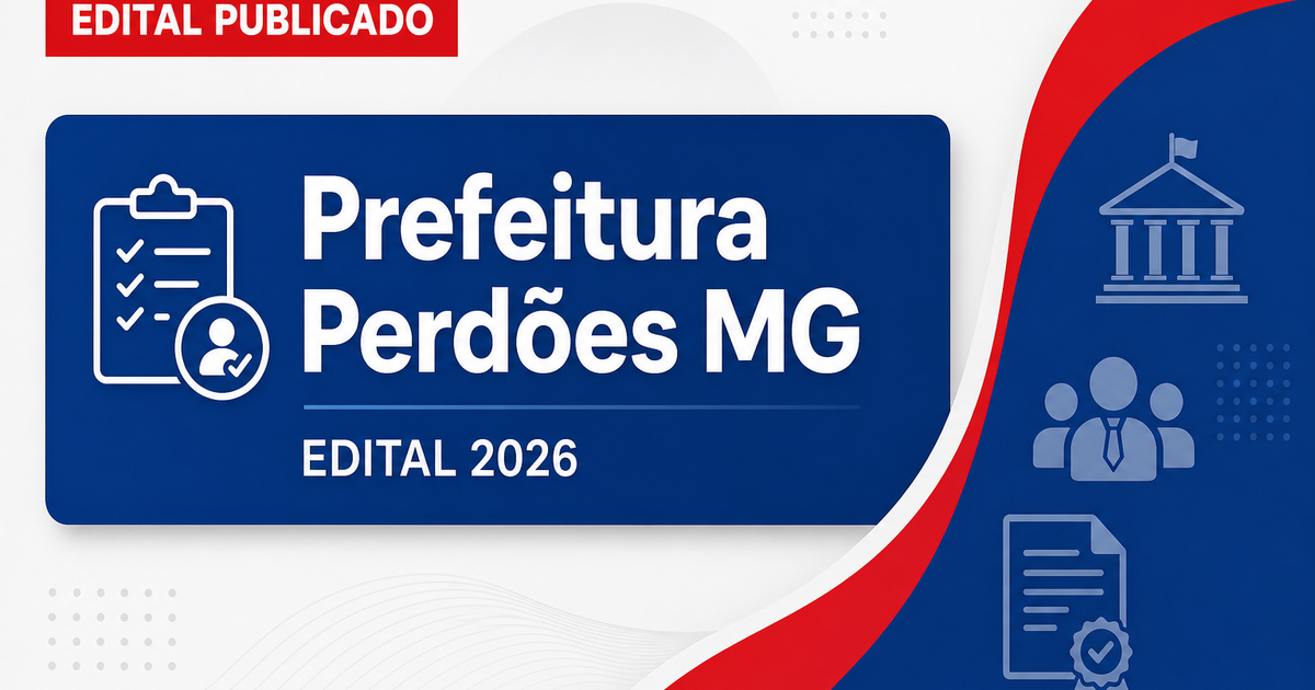 Prefeitura de Perdões - MG abre processo seletivo para o cargo de coveiro - Prefeitura de Perdões