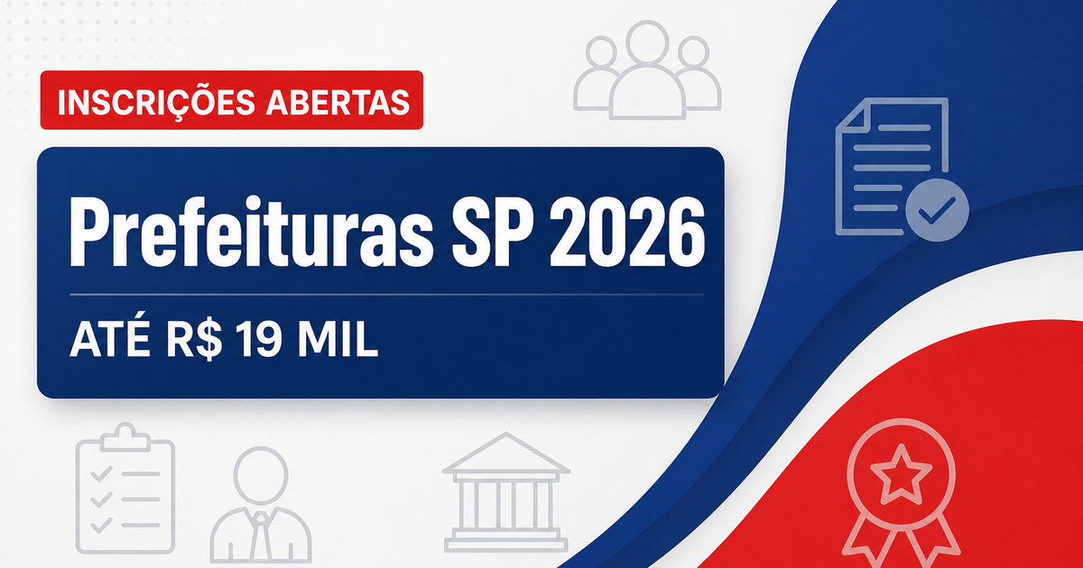 Campinas, Jundiaí, Mauá, Ubatuba e mais cidades: concursos abertos em SP pagam até R$ 19 mil - Várias prefeituras