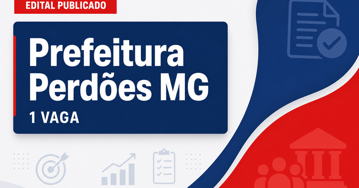 Prefeitura de Perdões MG abre processo seletivo para coveiro com 1 vaga - Prefeitura de Perdões