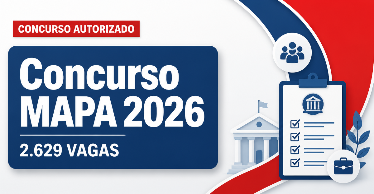 Concurso MAPA: confirmado o envio de novo pedido para 2.629 vagas - MA: confirmado o envio de novo pedidora 2.629 vagas