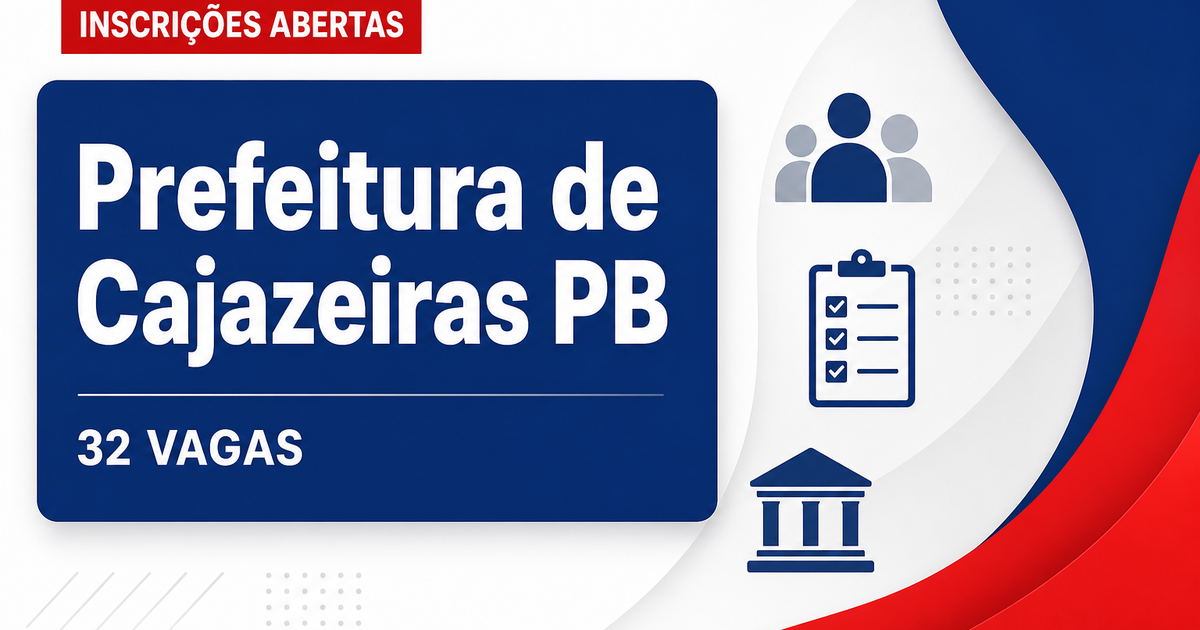 Prefeitura de Cajazeiras: Prefeitura de Cajazeiras - PB abre concurso público para Agente Comunitário de Saúde - Prefeitura de Cajazeiras