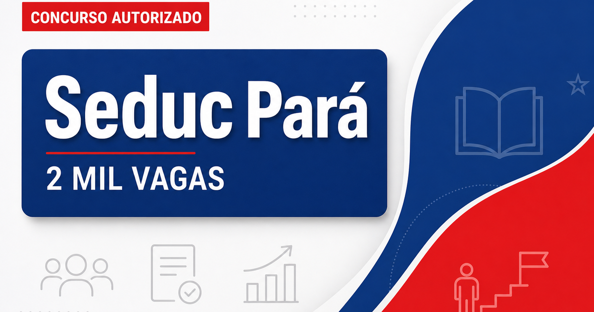 Concurso Seduc PA: assinado contrato com banca e edital com 2 mil vagas já pode sair - Secretaria de Estado da Educação