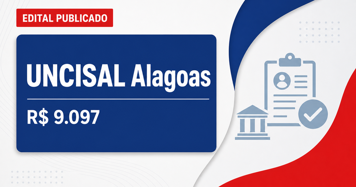 UNCISAL - AL abre concurso público para professores com salário de R$ 9.097,49 - Universidade de Ciencias da Saude de Alagoas