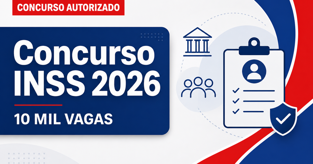 Concurso INSS: "ideal seria 10 mil vagas", diz ministro Wolney - INSS: "ideal seria 10 mil vagas", diz ministro Wolney