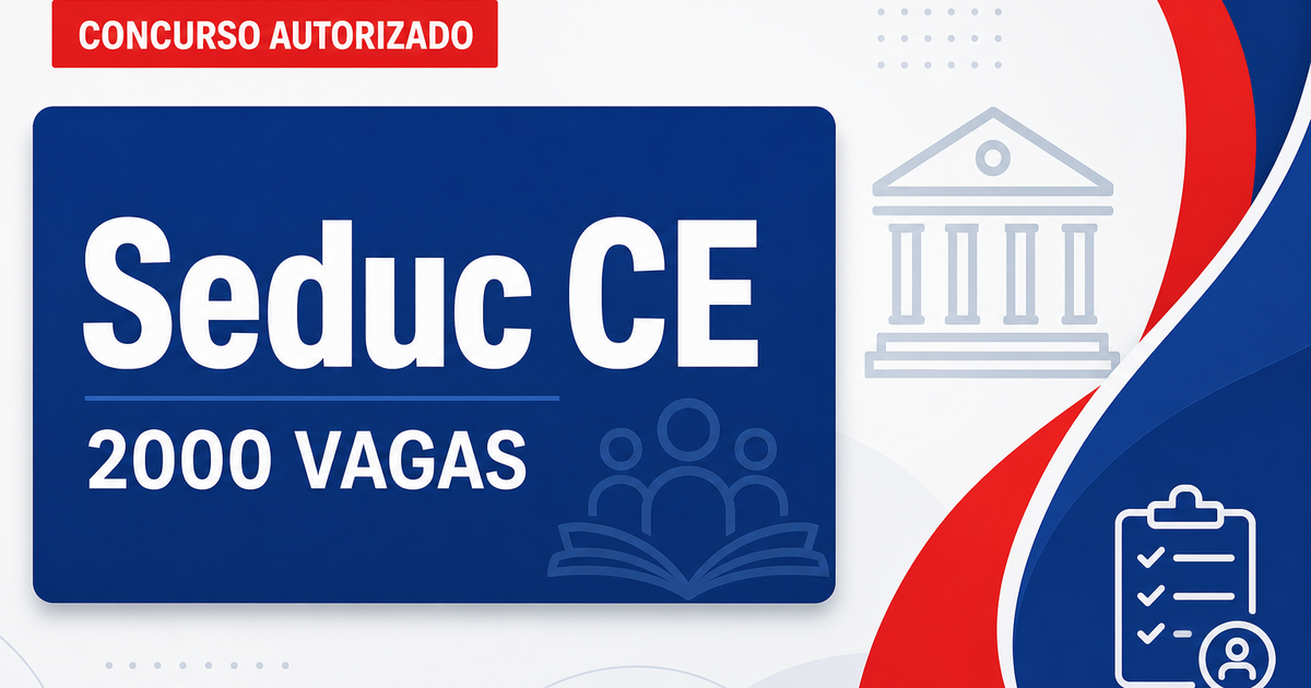 Com 2 mil vagas, concurso Seduc CE tem banca contratada - Secretaria da Educação