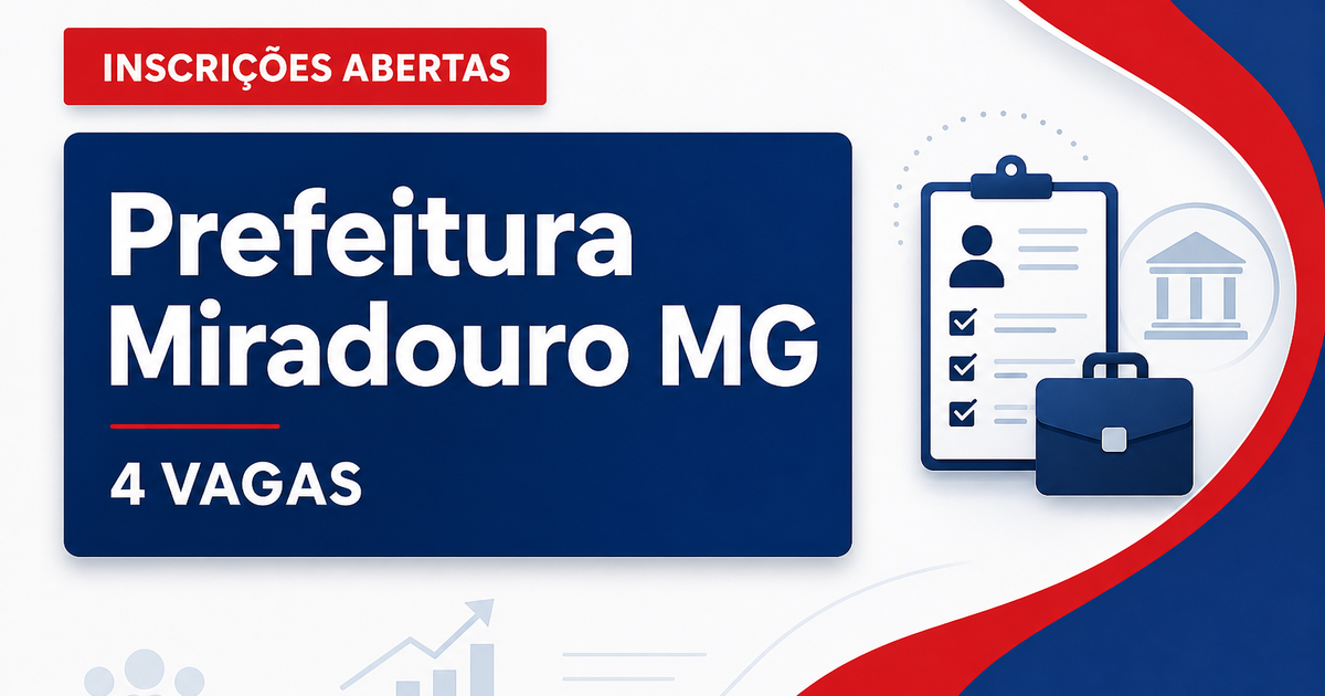 Prefeitura de Miradouro: Prefeitura de Miradouro - MG abre vagas para Agente Comunitário de Saúde com salário de R$ 3.24 - Prefeitura de Miradouro