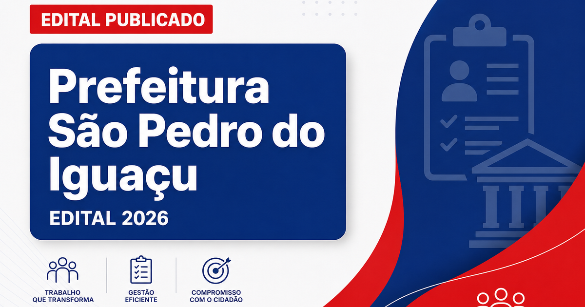 Prefeitura de São Pedro do Iguaçu - PR abre seleção para Médico Clínico Geral - Prefeitura de São Pedro do Iguaçu