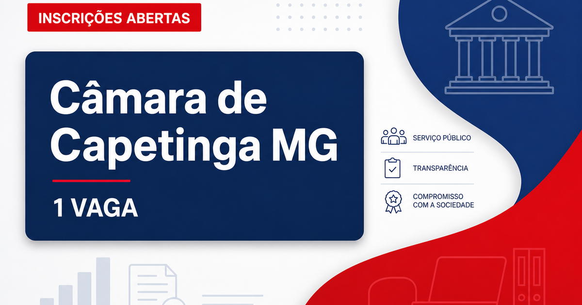 Câmara de Capetinga: Câmara de Capetinga - MG abre concurso público para o cargo de Procurador Jurídico - Câmara de Capetinga