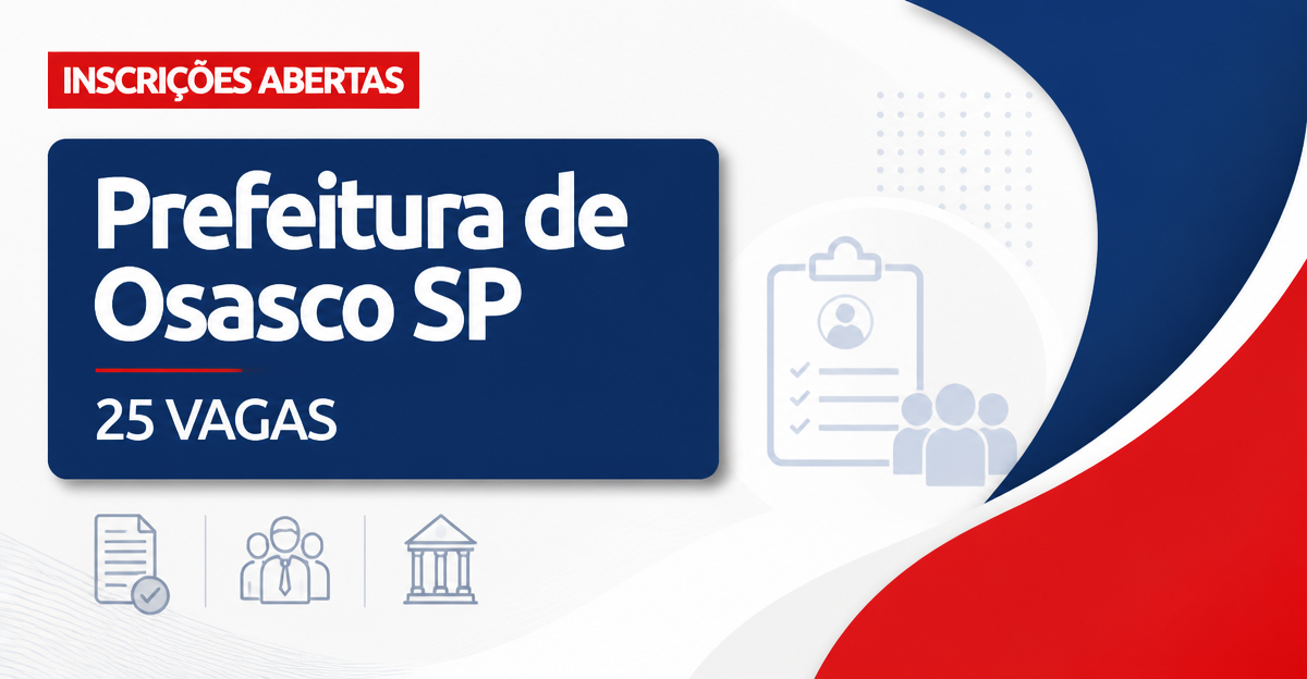 Prefeitura de Osasco - SP abre concurso com 25 vagas para cuidador social - Prefeitura de Osasco