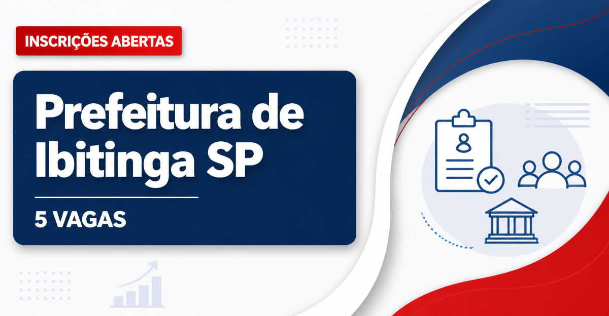 Prefeitura da Estância Turística de Ibitinga: Prefeitura de Ibitinga - SP abre concurso público com vagas de nível funda - Prefeitura de Ibitinga