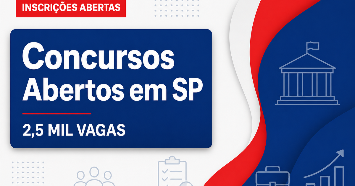 Concursos abertos em SP: PM, Prevcom, USP e mais órgãos estaduais oferecem quase 2,5 mil vagas - s abertos em: PM, Prevcom, Ue mais órgãos estaduais oferecem quase 2,5 mil vagas