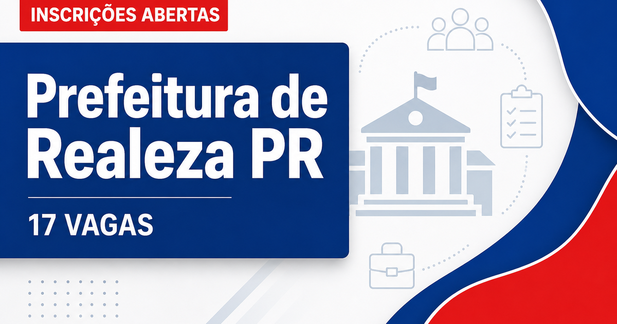 Prefeitura de Realeza: Prefeitura de Realeza - PR abre processo seletivo com salários de até R$ 5.051,28 - Prefeitura de Realeza