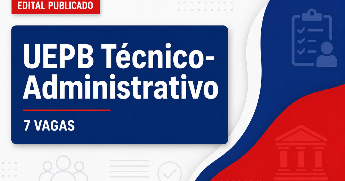 UEPB - Universidade Estadual da Paraíba: UEPB - PB publica edital de processo seletivo para o quadro de servidores técni - Universidade Estadual da Paraíba