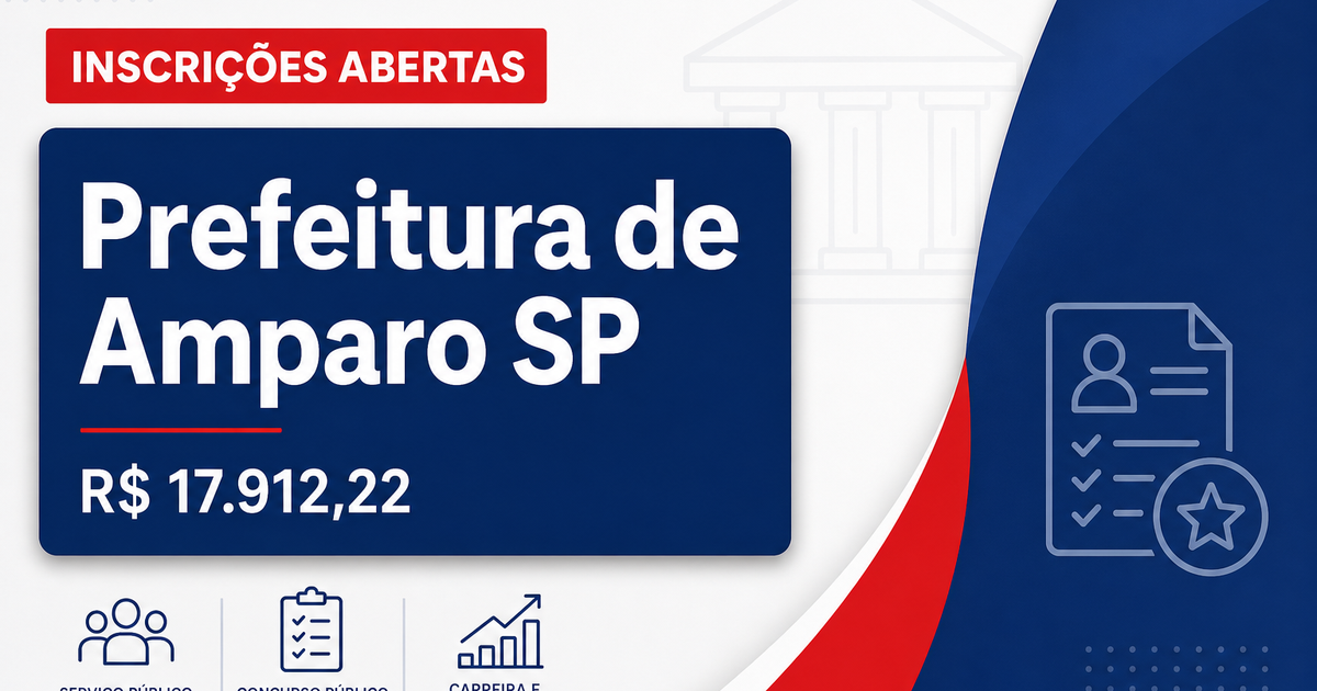 Prefeitura de Amparo: Prefeitura de Amparo - SP abre concursos públicos para cadastro de reserva - Prefeitura de Amparo
