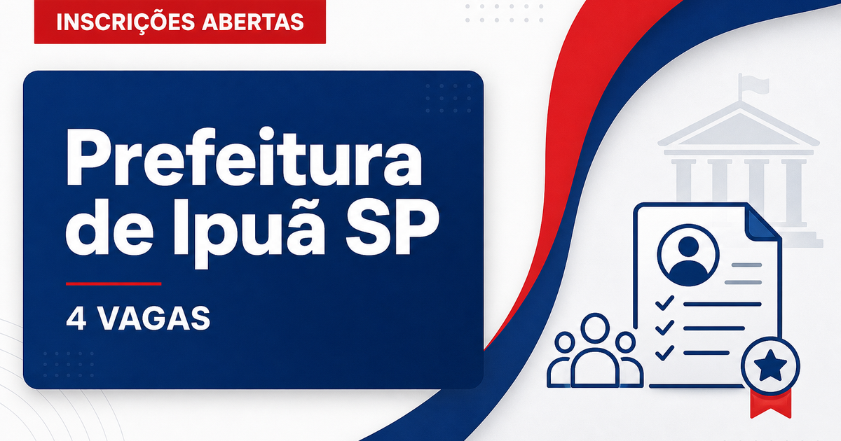 Prefeitura de Ipuã: Prefeitura de Ipuã - SP abre concurso público com salários de até R$ 6.536,19 - Prefeitura de Ipuã
