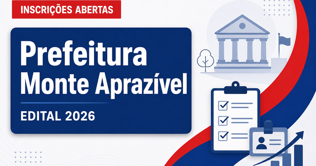 Prefeitura de Monte Aprazível - SP reabre inscrições do processo seletivo para Educador Social reaberto - Prefeitura de Monte Aprazível