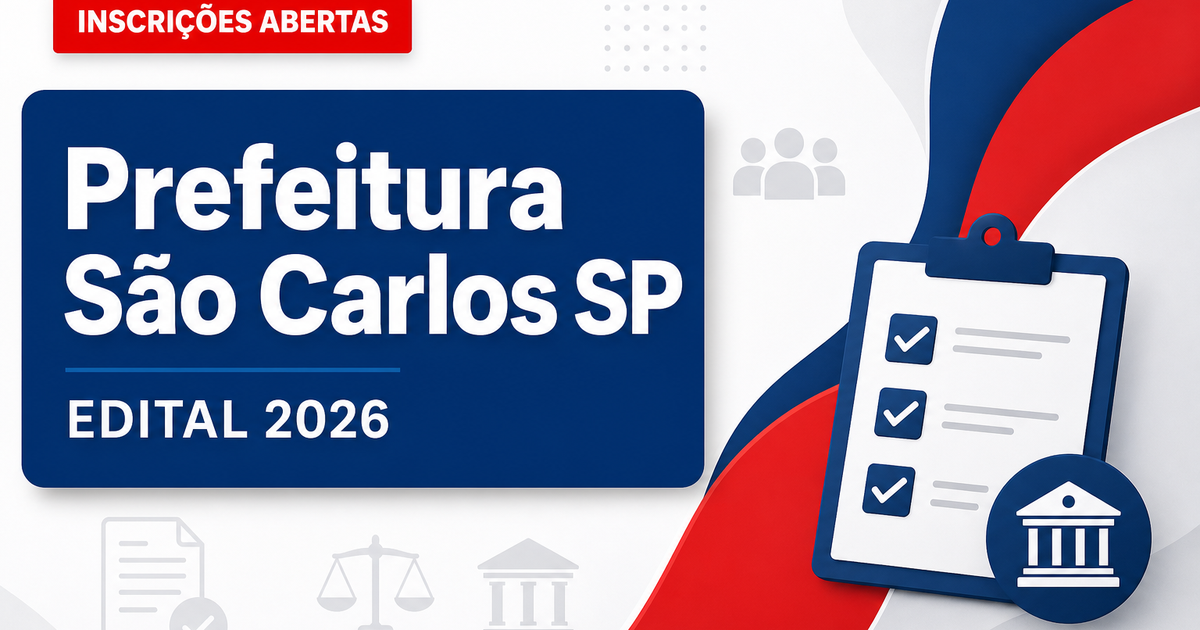 Prefeitura de São Carlos - SP abre seleção para Diretor de Escola e Coordenador Pedagógico - Prefeitura de São Carlos