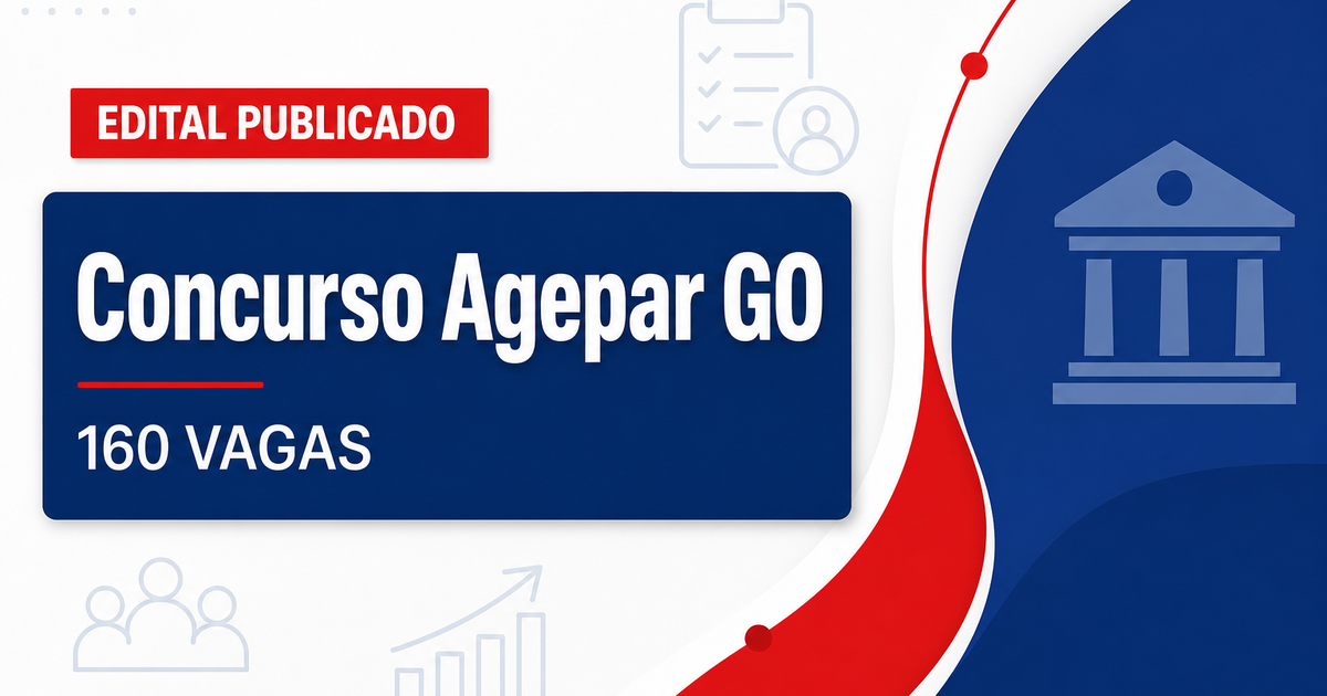 Concurso Agepar tem edital publicado com mais de 160 vagas - Agência de Regulação dos Serviços Públicos Delegados do Estado de Goiás