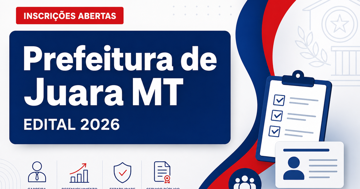 Prefeitura de Juara - MT abre processo seletivo para o cargo de Auxiliar de Professor - Prefeitura de Juara
