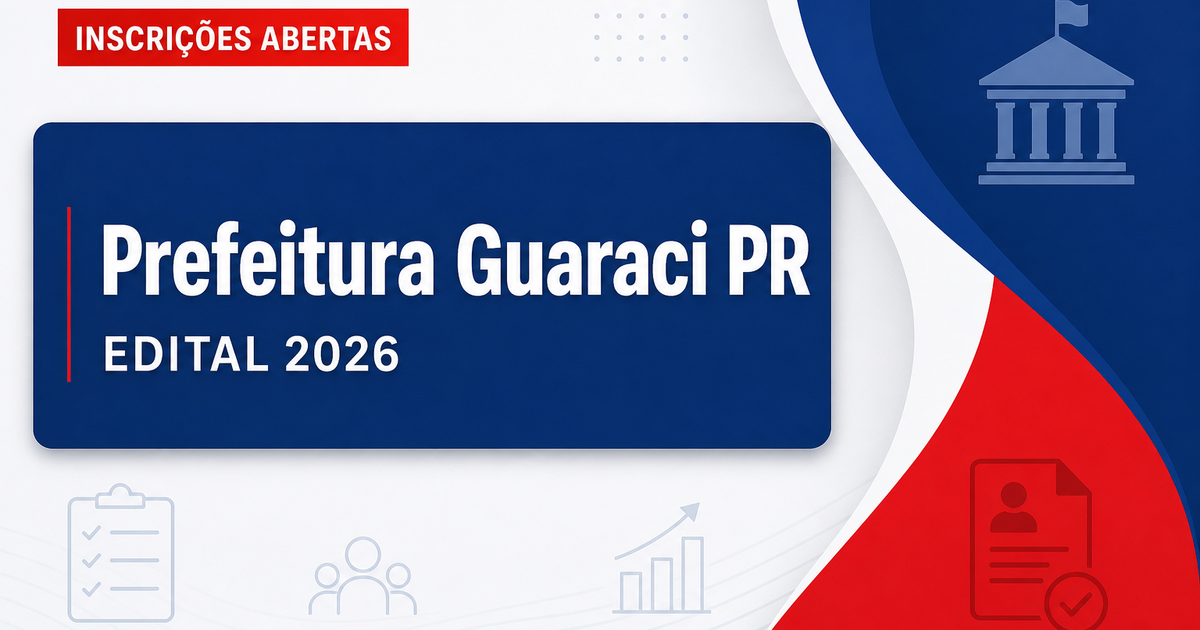 Prefeitura de Guaraci - PR abre vagas em processo seletivo para Médicos e Fonoaudiólogos - Prefeitura de Guaraci
