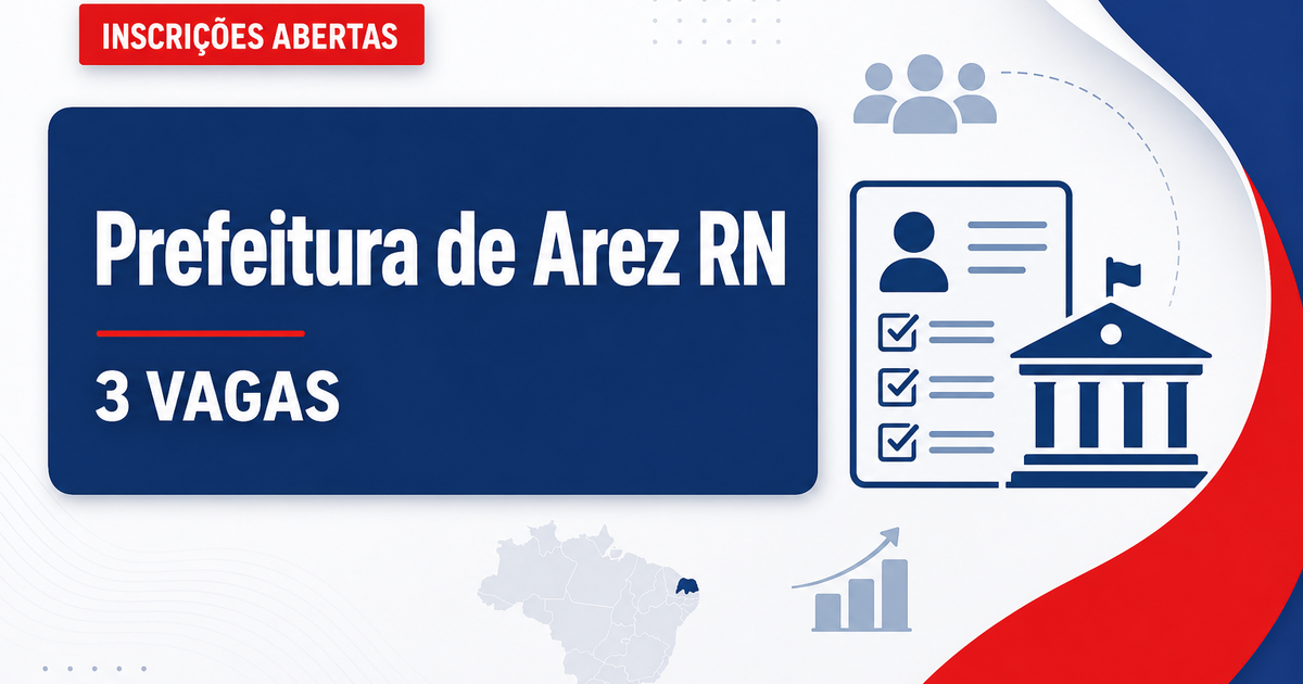 Prefeitura de Arez: Prefeitura de Arez - RN abre seleção para professores na rede municipal de ensino - Prefeitura de Arez