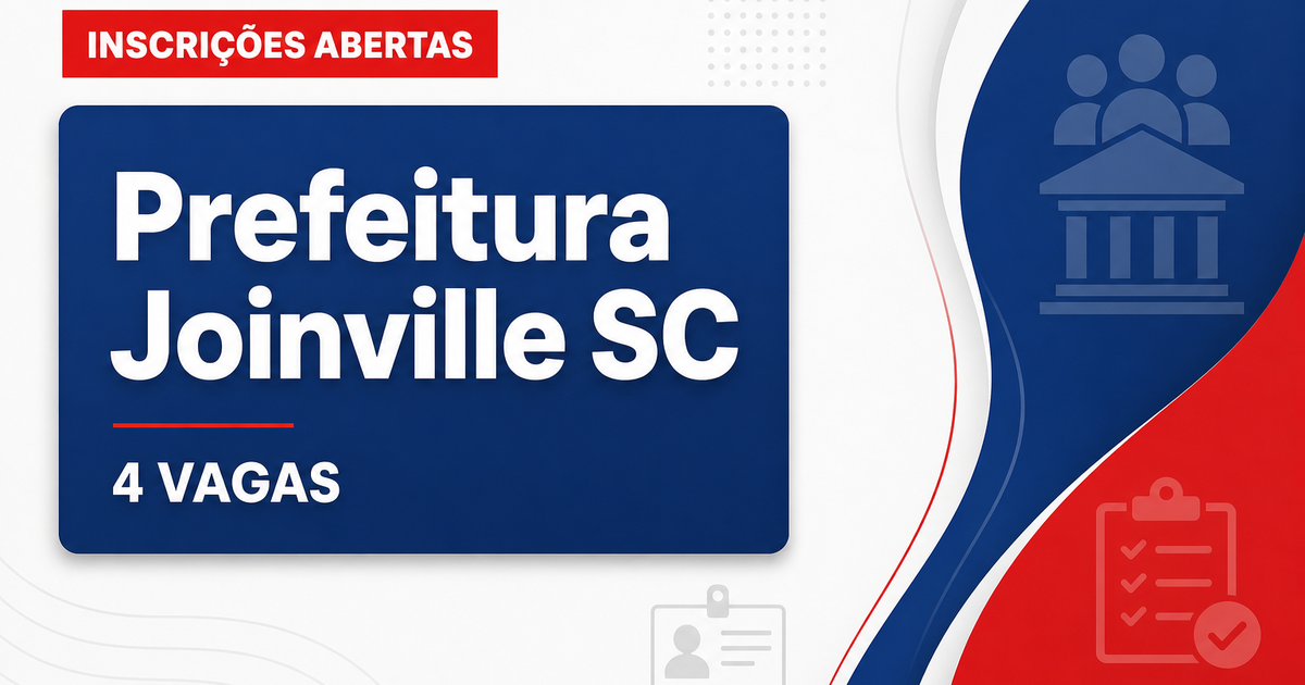 Joinville - Município de Joinville: Prefeitura de Joinville - SC abre processo seletivo para professores - Prefeitura de Joinville
