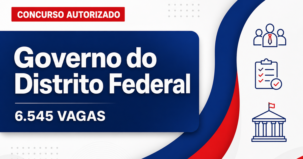 Concursos DF: LDO 2027 prevê provimentos de 6.545 cargos - Governo do Distrito Federal