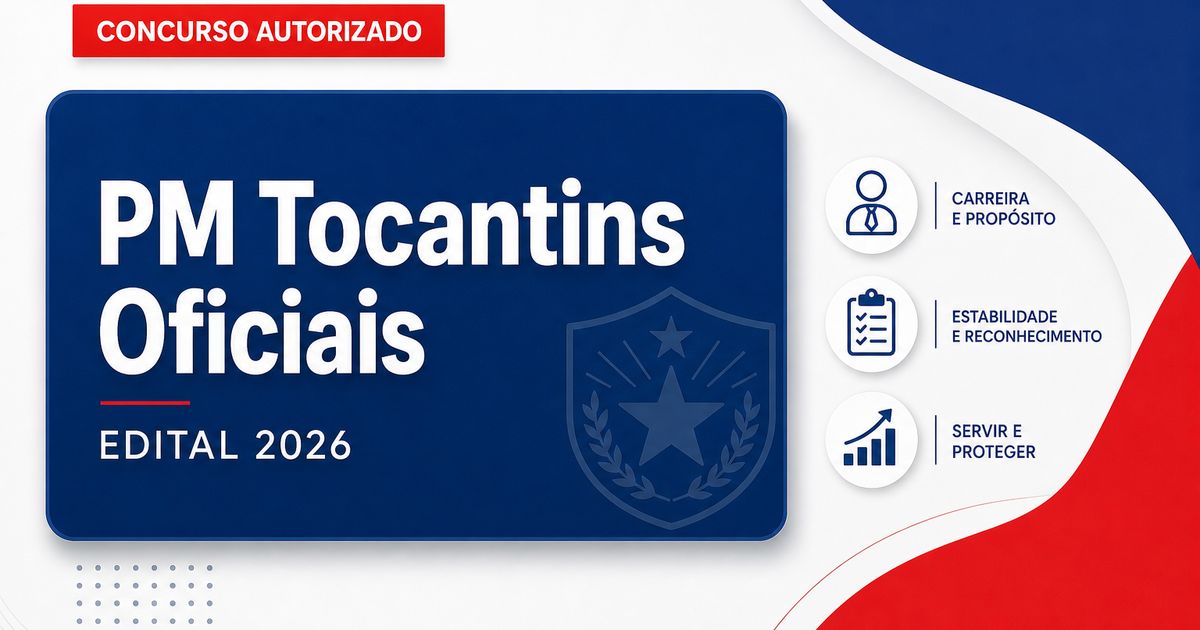 Concurso PM TO: formada comissão organizadora para novo edital com vagas de oficiais - Polícia Militar