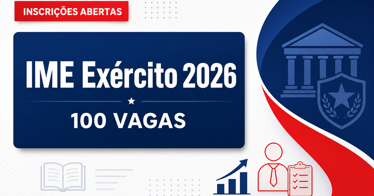 Concurso do Exército: última semana de inscrições para 100 vagas de nível médio no IME - do Exército: última semana de inscriçõesra 100 vagas de nível médio no IME