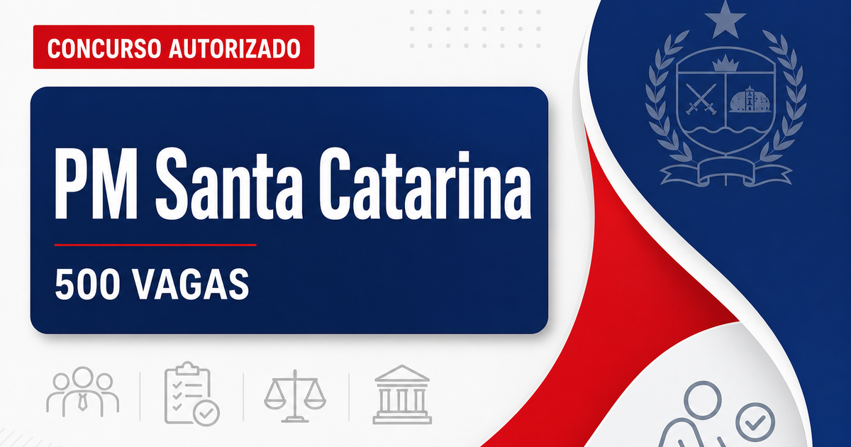 Concurso PM SC tem banca organizadora contratada; 500 vagas! - Polícia Militar de Santa Catarina
