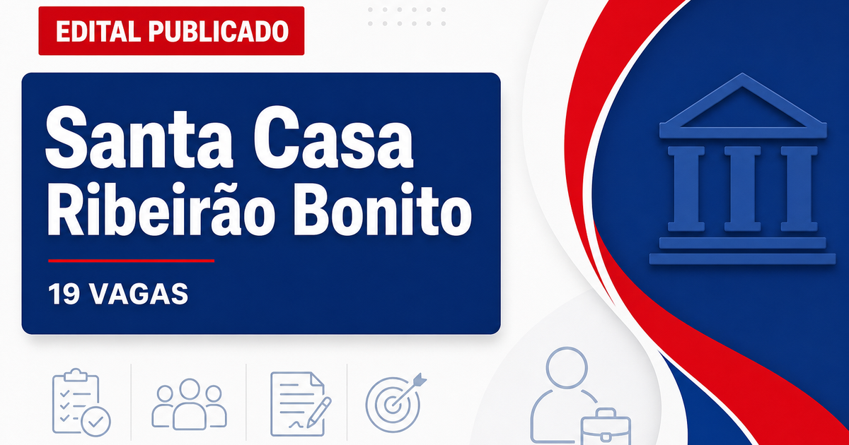 Processo seletivo Santa Casa Ribeirão Bonito SP abre 19 vagas - Santa Casa Ribeirão Bonito